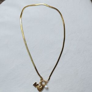 Stainless Steel Gold Cover Fantasy Snake Style Chain With Pendants
